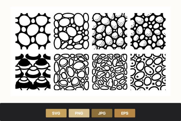 Download Organic Black and White Pebble Pattern - Pebble Collection