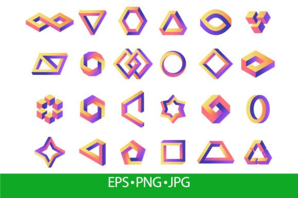 Download Illusion Geometry. Impossible Perspectiv - Geometry Collection