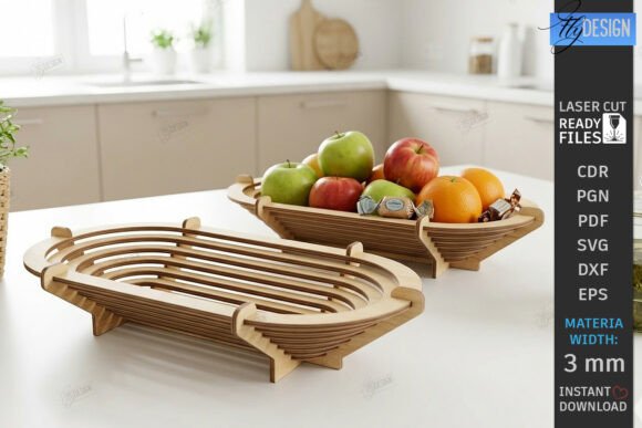 Download Wooden Layered Contour Bowl Laser Cut - Contour Collection